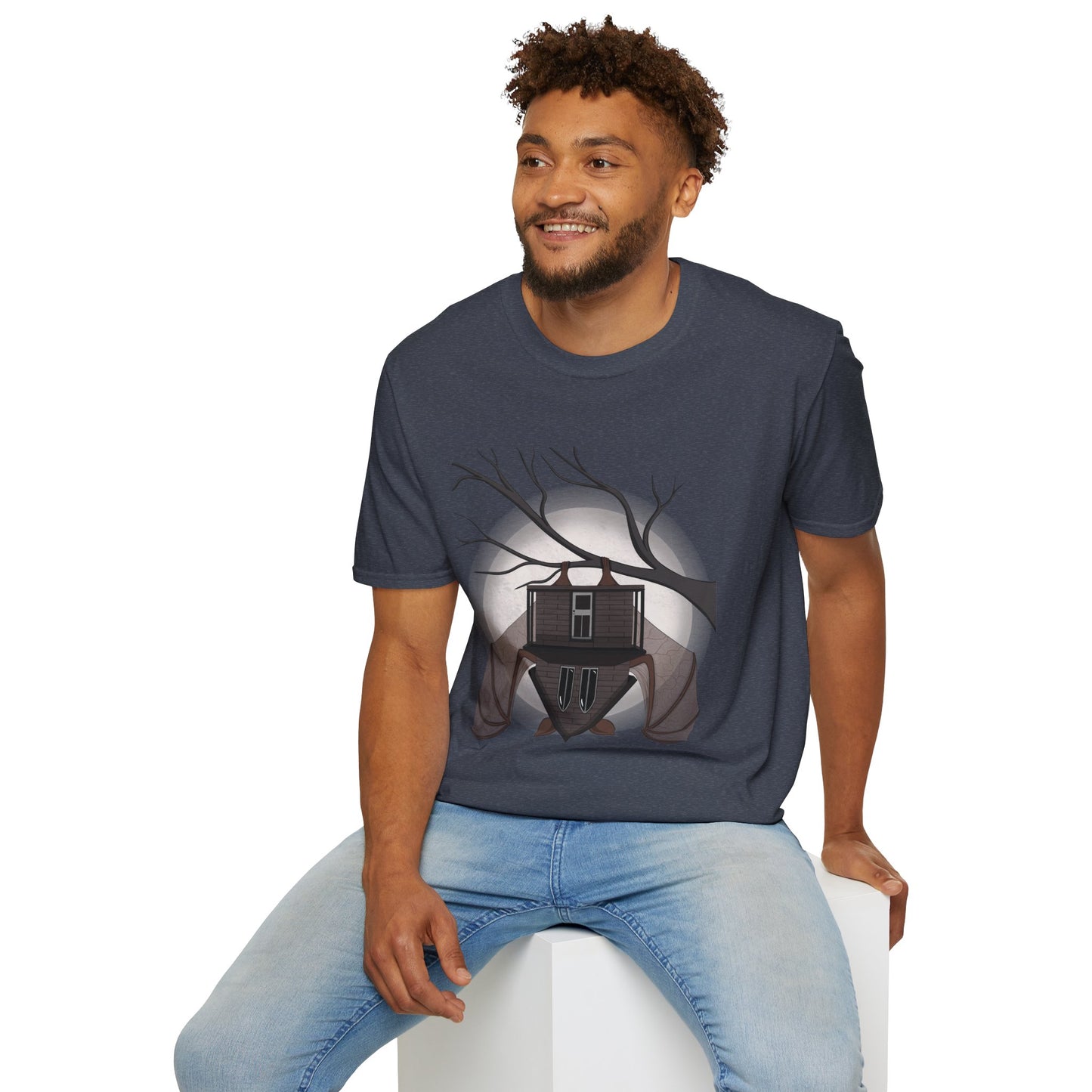 Spooky Halloween T-Shirt, Cozy Graphic Tee, Unisex Casual Wear, Gifting for Friends, Fall Celebration Attire, Artsy Apparel