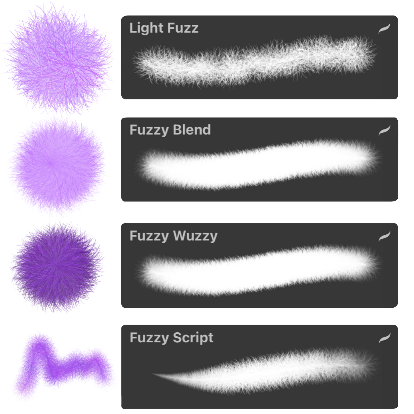 Fuzzy Wuzzy Brushes