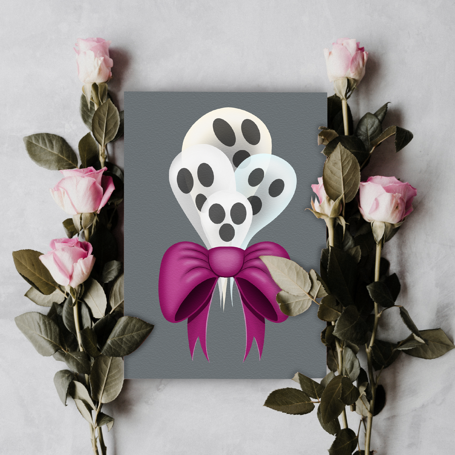 Booquet Printable Greeting Card
