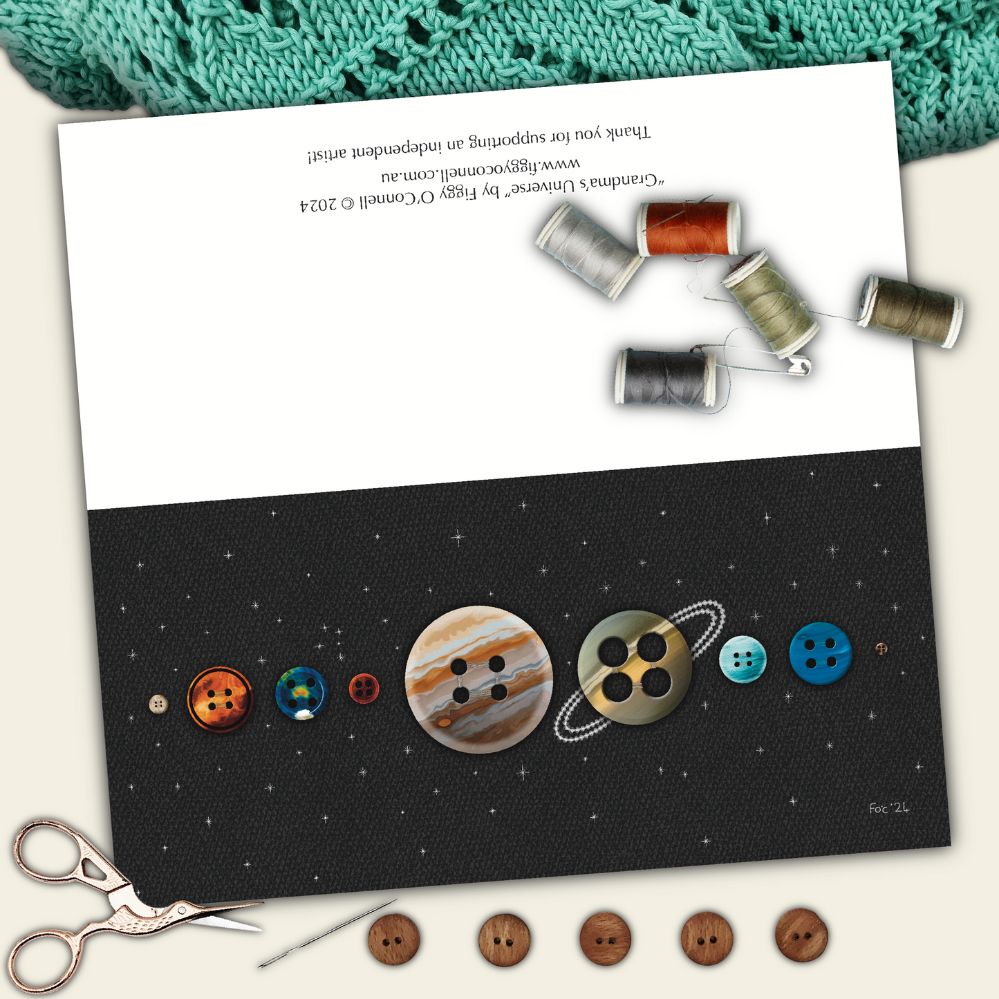 Grandma’s Universe Printable Greeting Card