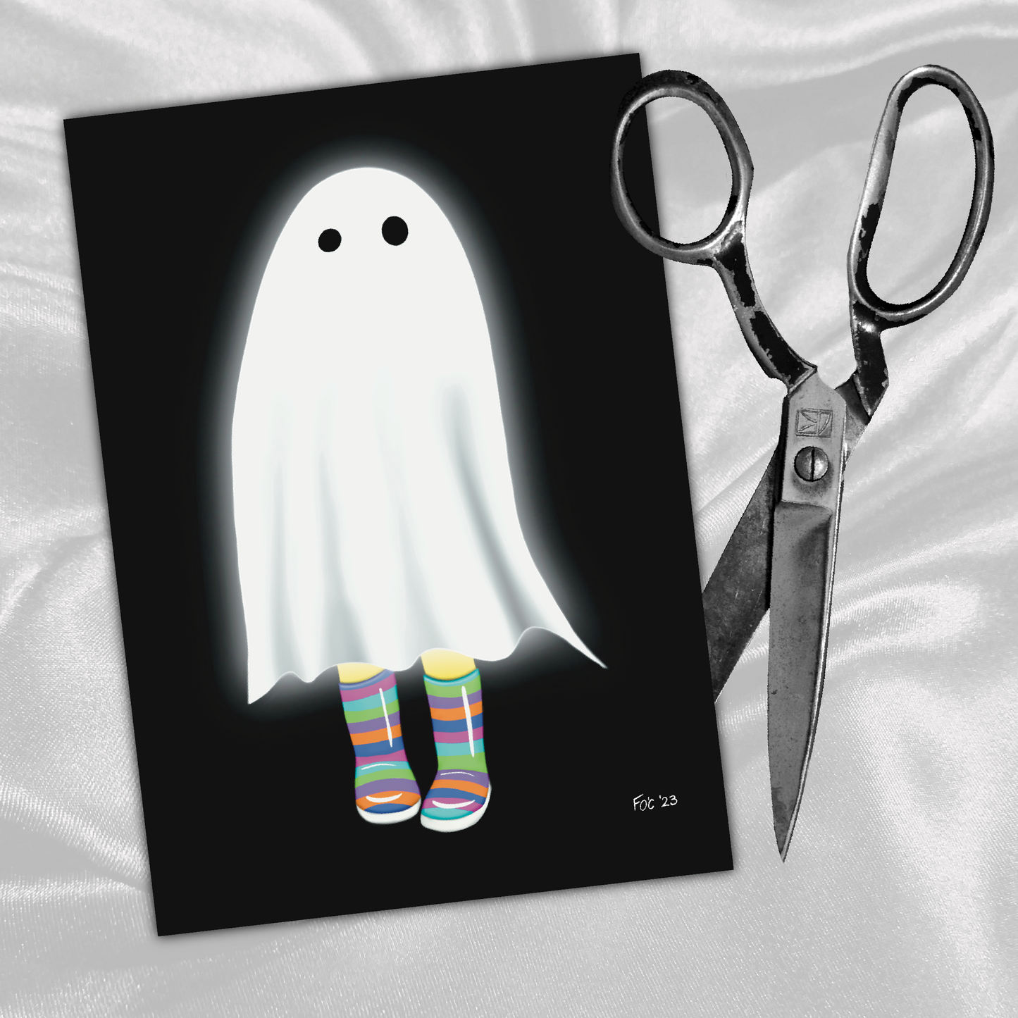 Little Ghost Printable Greeting Card