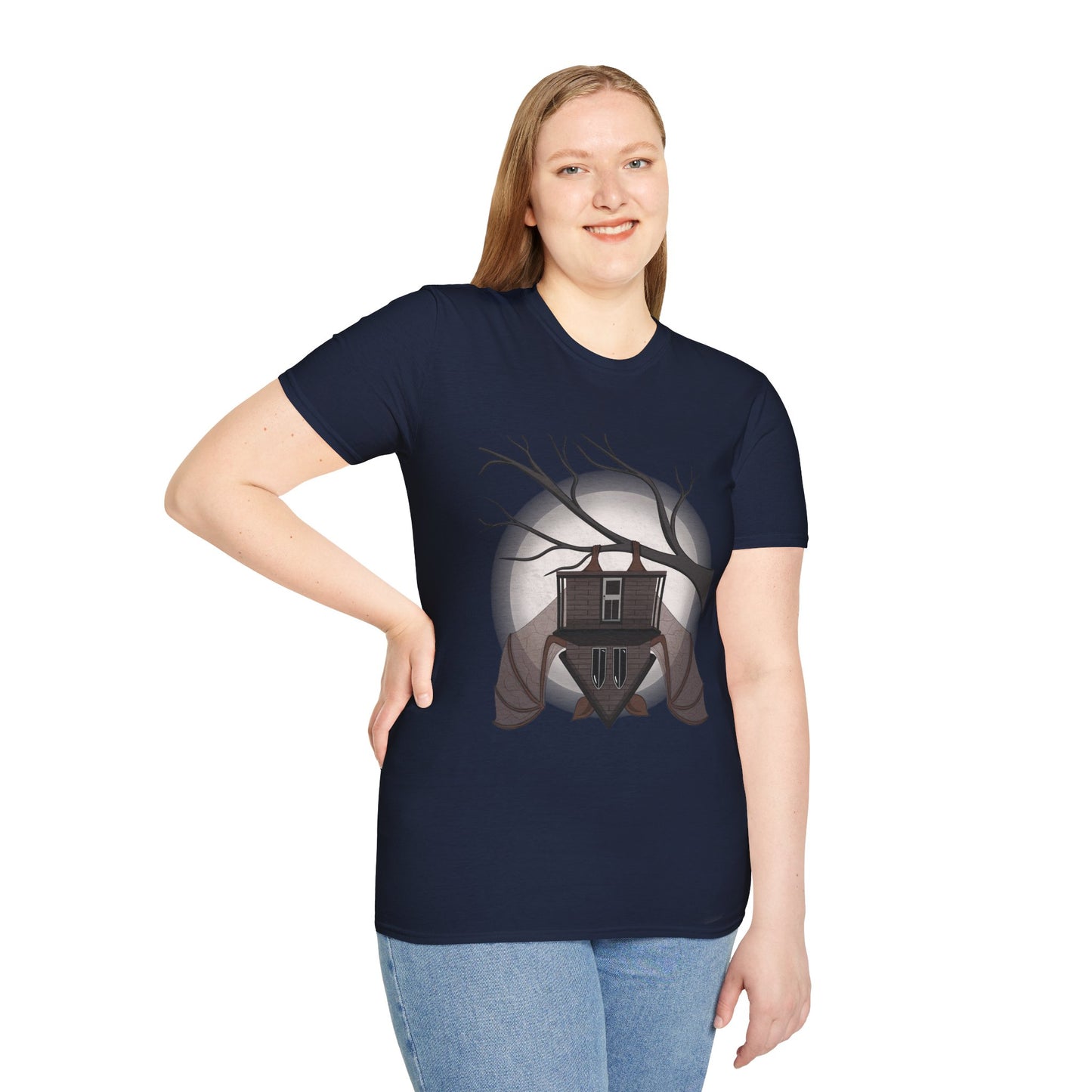 Spooky Halloween T-Shirt, Cozy Graphic Tee, Unisex Casual Wear, Gifting for Friends, Fall Celebration Attire, Artsy Apparel