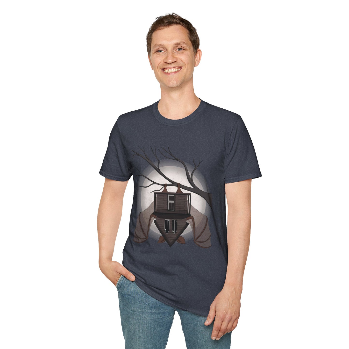 Spooky Halloween T-Shirt, Cozy Graphic Tee, Unisex Casual Wear, Gifting for Friends, Fall Celebration Attire, Artsy Apparel