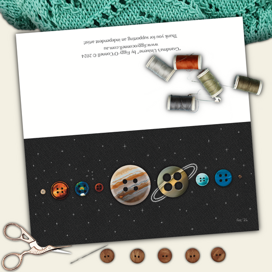 Grandma’s Universe Printable Greeting Card