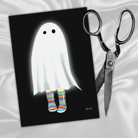 Little Ghost Printable Greeting Card